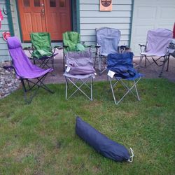  Excepting Offers Three Sets Of Folding Chairs. And One Tent Never Been Set Up