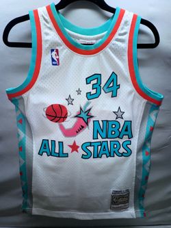 Hakeem Olajuwon Mitchell & Ness HWC 1996 NBA All-Star Game Swingman Jersey Small