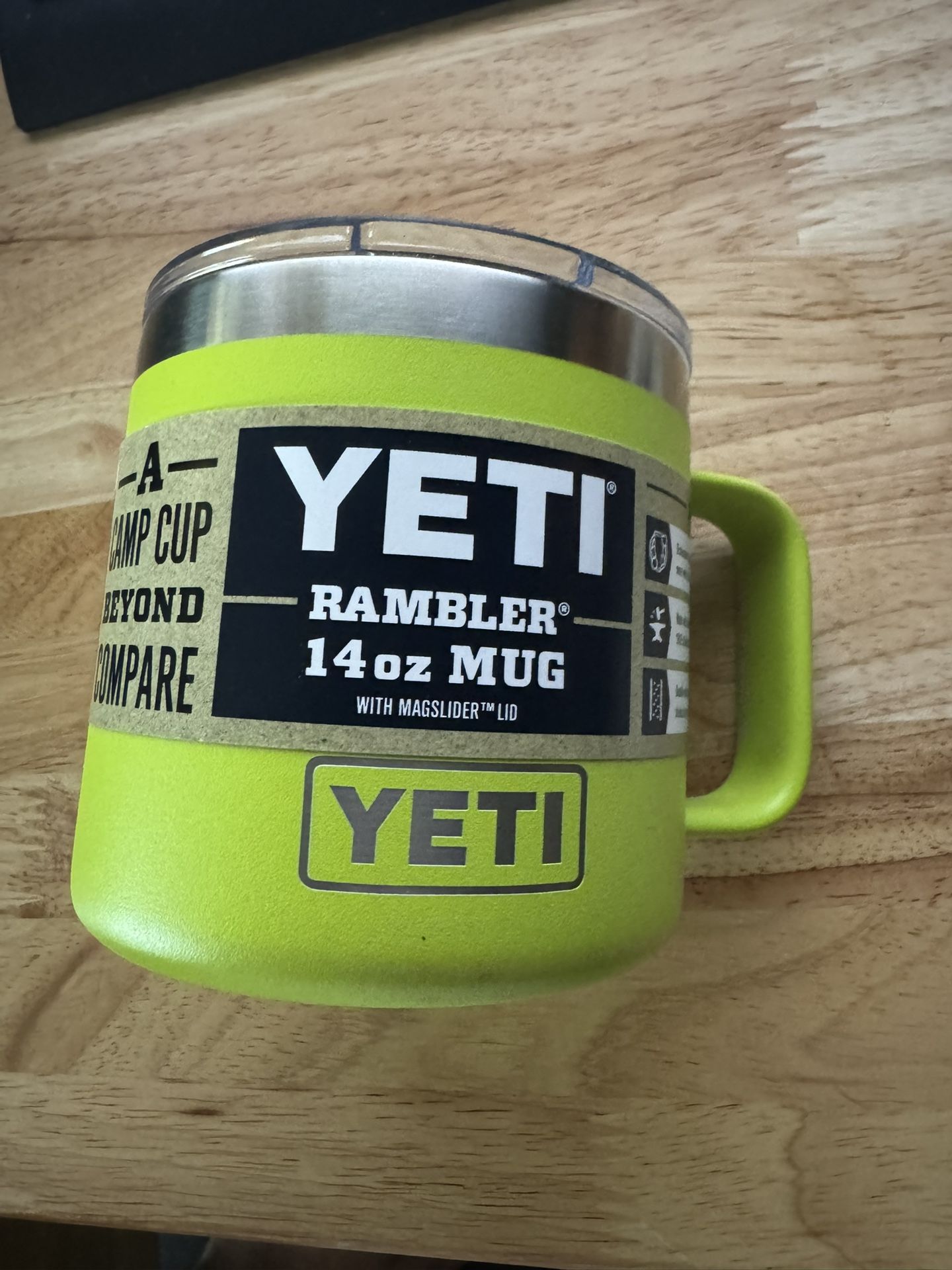 Yeti Rambler Mug 14 Oz Chartreuse Rare Discontinued Color