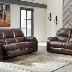 Rackingburg Mahogany Power Reclining Set


