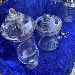 Glass jars and vases each  $10