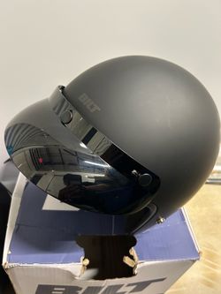 Bilt Jet 3/4 Motorcycle Helmet Matte Black XXL