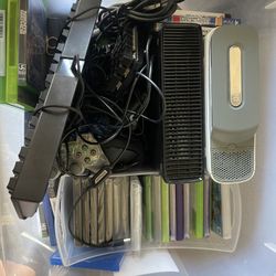Box Of Video Games And Two Consoles (READ LISTING FIRST)