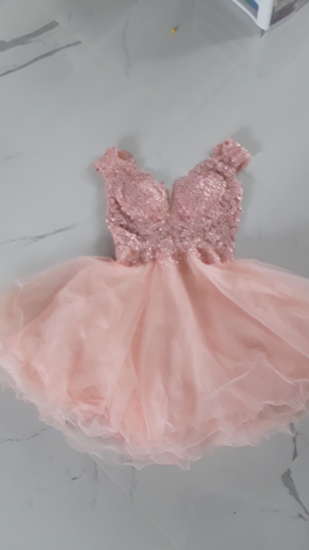 Pink Prom/Homecoming dress short puffy