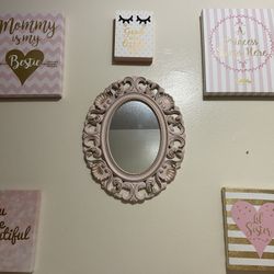Girl Room Wall Decor Frames 