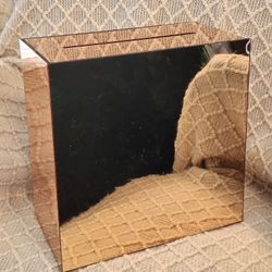 Gold Mirror Acrylic Card Box – $15 (Like New)