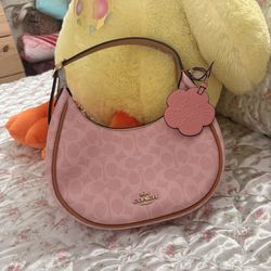 Powder pink Coach purse
