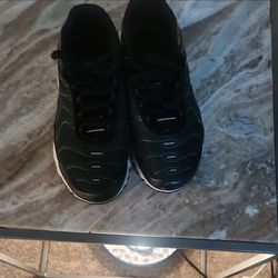 Youth Black Green Sneakers with White Sole