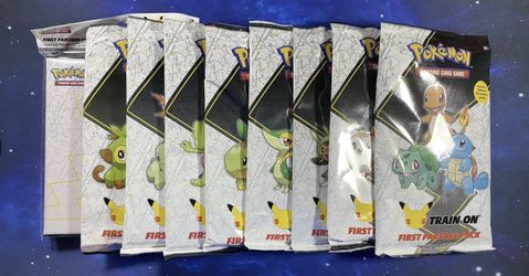 *SEALED* Pokémon 25th Anniversary First Partner Pack Set & Binder Complete Collection