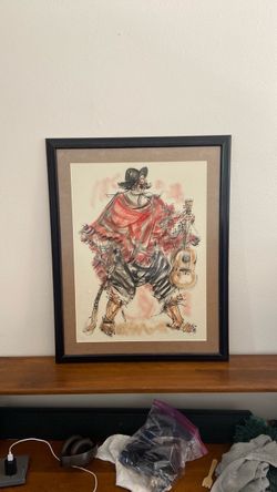 Vintage Mid Century Elena Castellanos Gaucho Painting