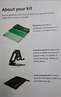 Resistance band + mobile stand