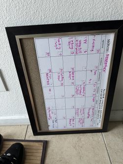 17 X 23 Calendar cork board
