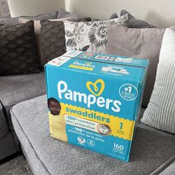 Pampers Swaddlers  160 Count Size 1