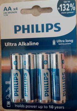 4 packages of 4 Philips Ultra Alkaline AA Batteries