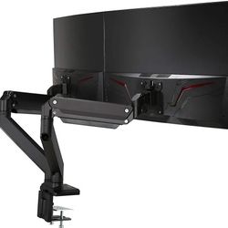 AVLT Dual 13"-35" Monitor Arm Desk Mount fits Two Flat/Curved Monitor