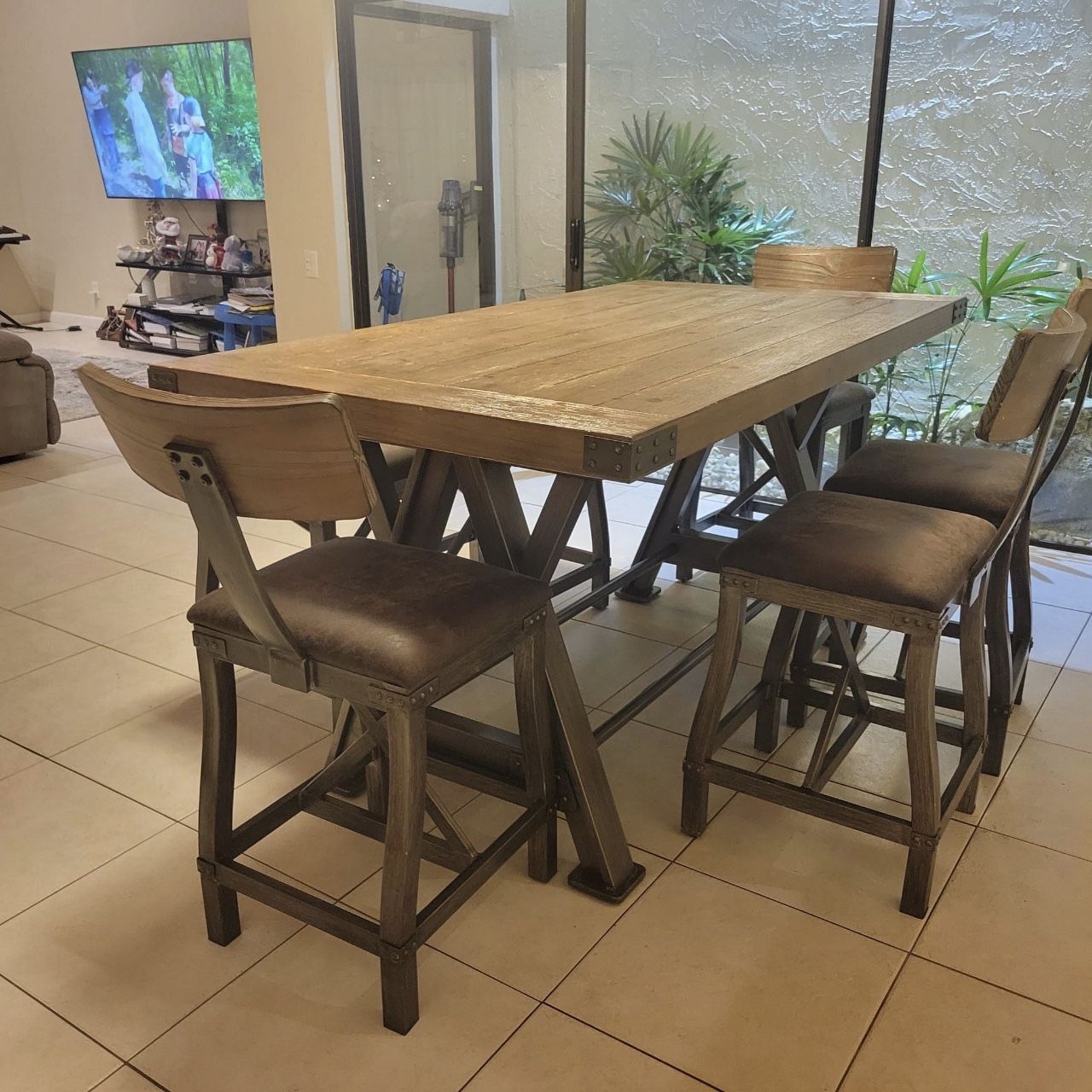 Dining Barn Table 6pc