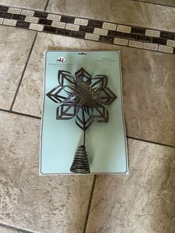 NEW METAL BRONZE TREE TOPPER