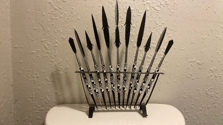 Handmade Rwandan mini spear set