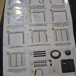 Sliding magnetic door, mesh