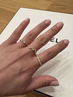 14k Gold Rings Size 7-8 