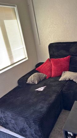 Black Boneless Couch