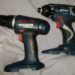Bosch 18V Drill & 1/4" Impact driver