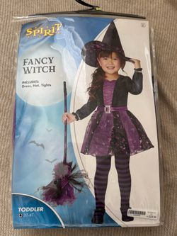 Spirit Fancy Witch Toddler Halloween Costume 3T-4T