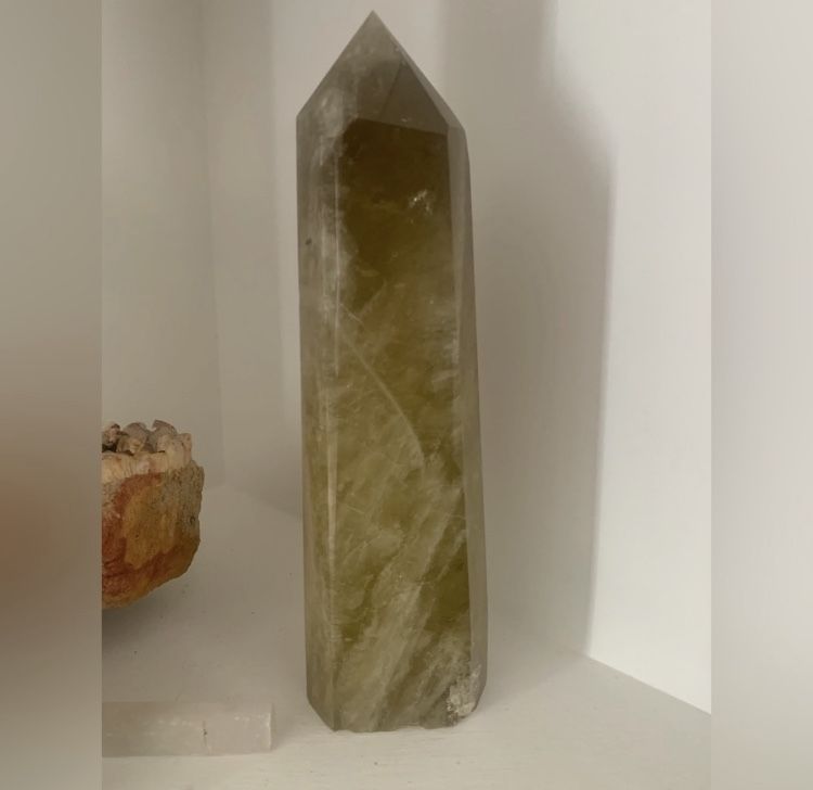 Smokey Citrine Crystal Tower Huge