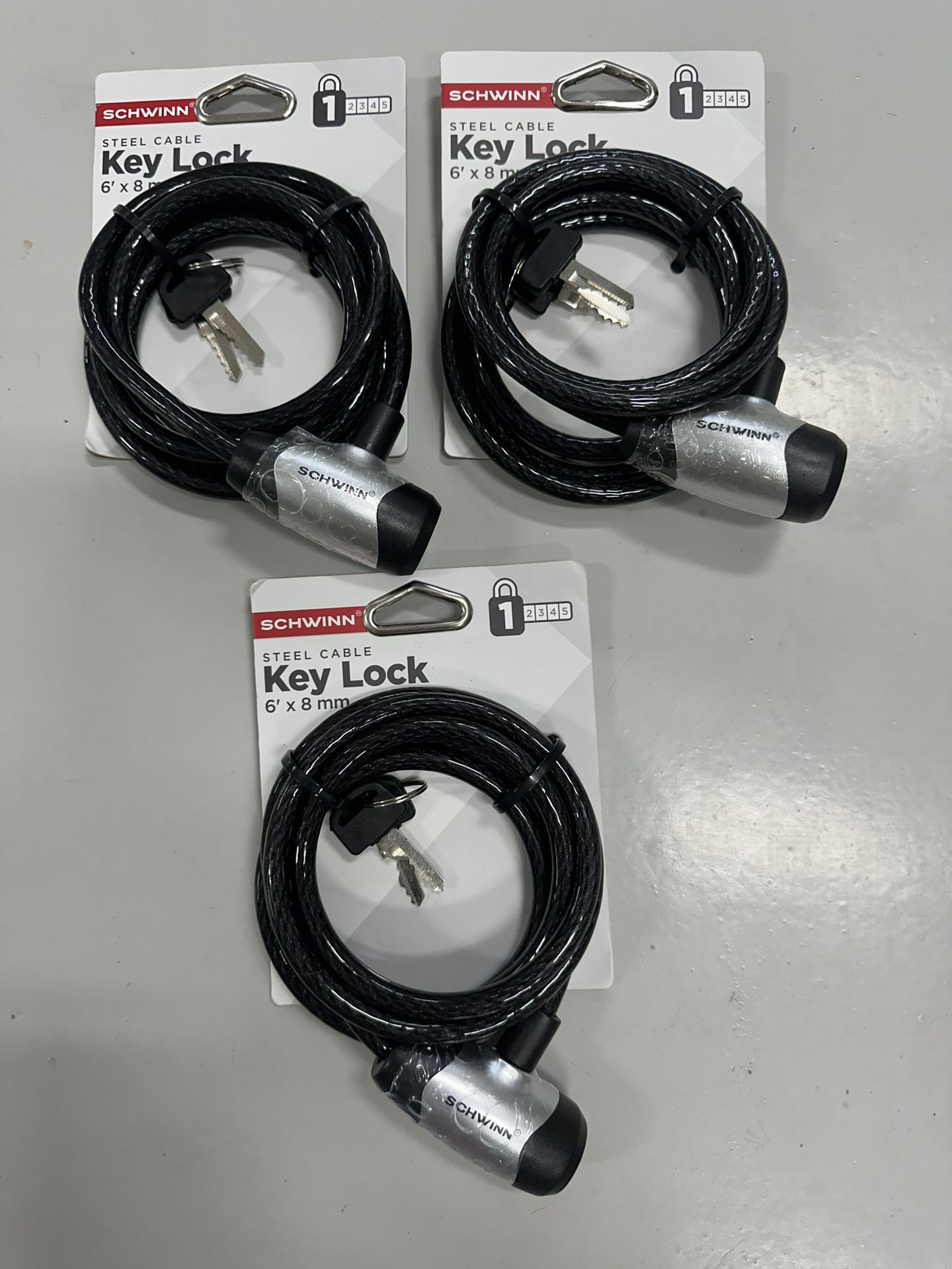 3 Bike Locks, Brand New
