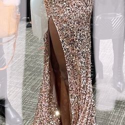 Stunning Rose gold Prom Dress