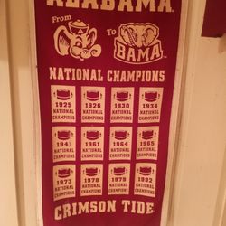 Alabama championship banner 