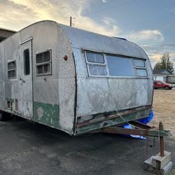 Vintage 1949 Kit Custom 2 Bdrm Travel Trailer 