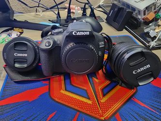 Canon EOS 2000D DSLR Camera Bundle – 2 Lenses