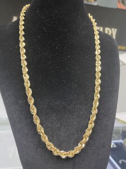 10k Sparkle Rope Chain 