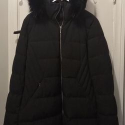 Lands' End black coat