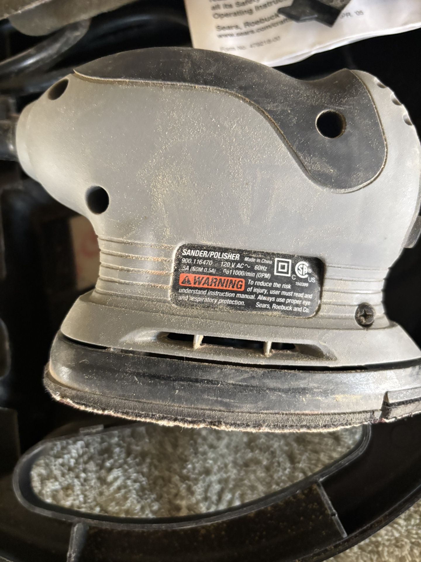 Craftsman Corner Sander Polisher