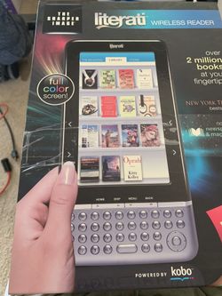 Sharper image electronic reader with 150 books!