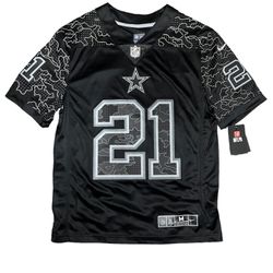 Dallas Cowboys Ezekiel Elliott Nike Black Reflective NFL Limited Jersey Vapor M
