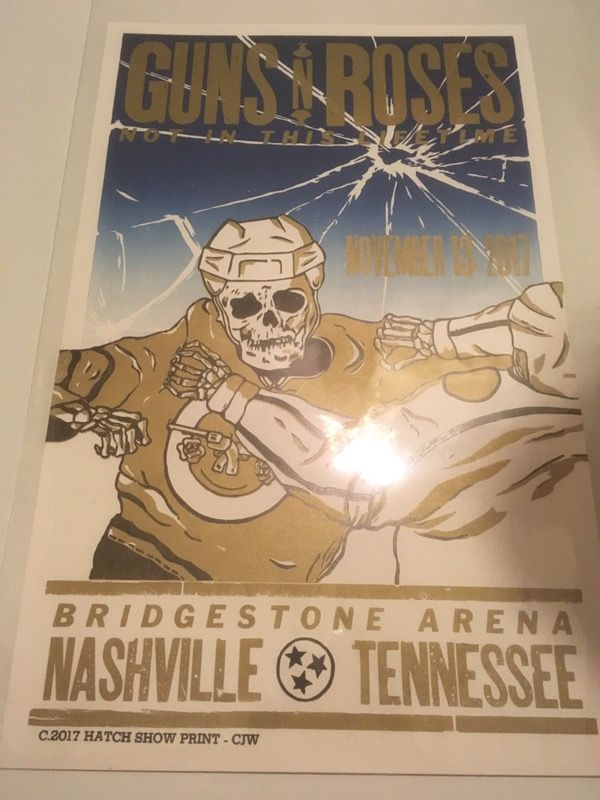 Limited Hatch Print Guns n Roses Lithograph
