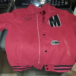 Boxlunch Marvel Bomber Jacket Red Large