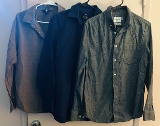 Lot of 3 Men’s Shirts  Goodfellow & Co, Volcom, Ben Sherman Size M 👔✨