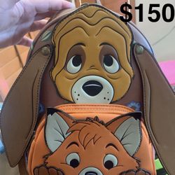 Disney Loungefly Fox And The Hound Mini Backpack 