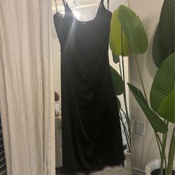 Black Silk Dress 