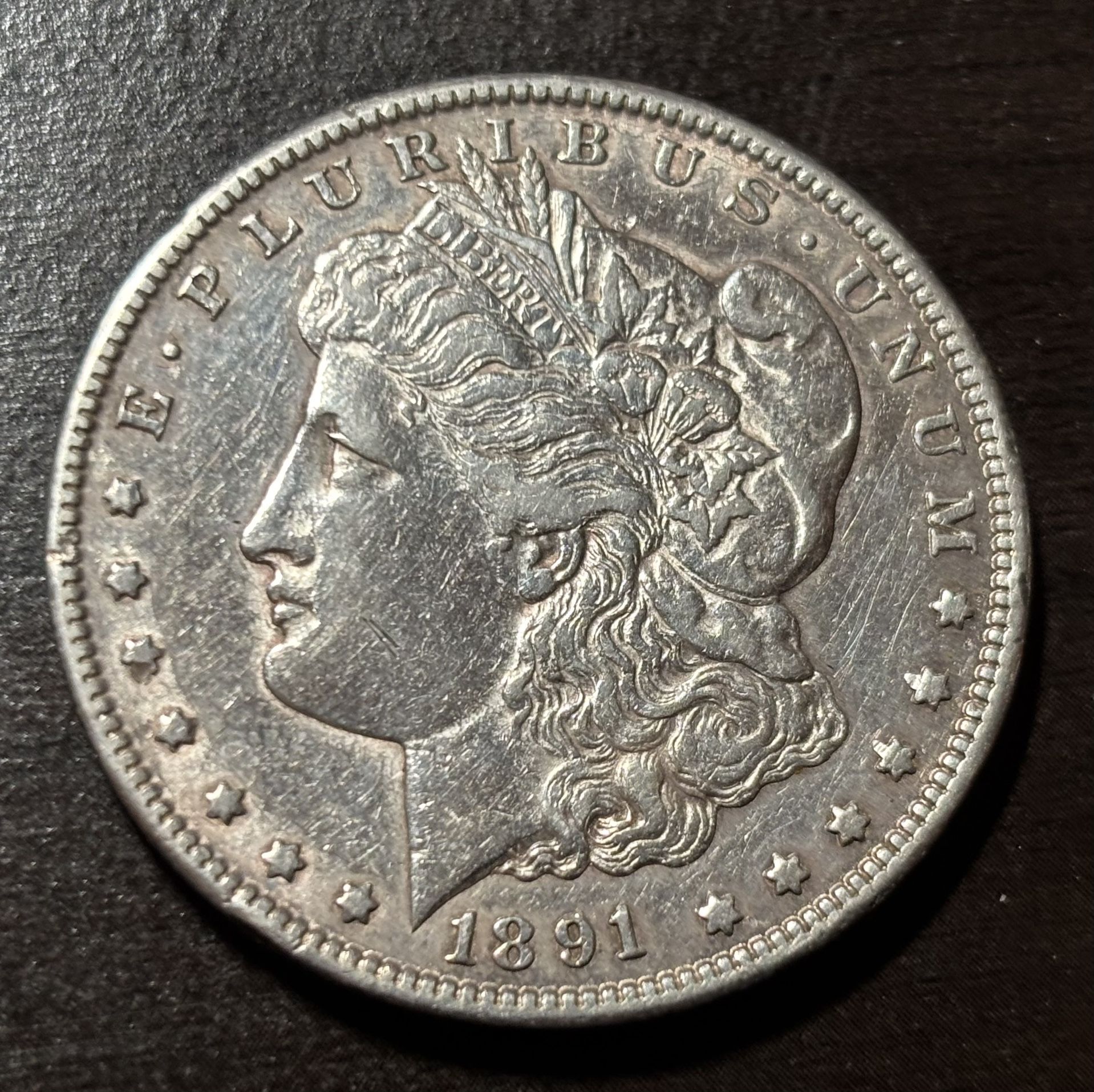 $1 1891 CC. Morgan Dollar. Collectible Coin