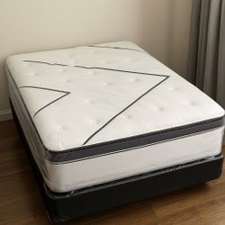 Brand New Full Size Pillow Top Mattress – 14” Thick for Superior Comfort. Direct from Factory. Also Available: Twin, Queen & King. Fast Same-Day Deliv