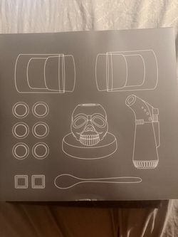 Skull Whiskey Smoker Kit, Updated Gift Set, NO TORCH