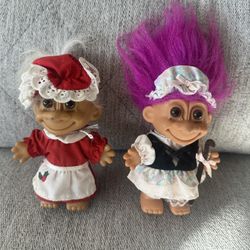 Russ Vintage Mrs Santa Claus Troll Christmas Dolls