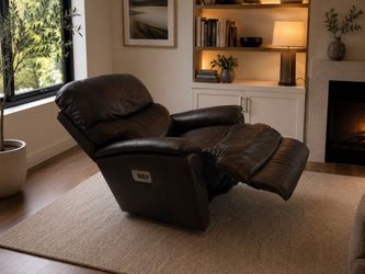 La-Z-Boy Brown Leather Powered Reclining Chair
