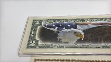 American Eagle Colorized Two Dollar Bill $2
