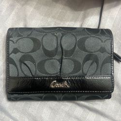 Black coach wallet